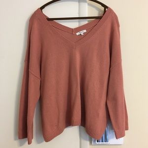 Madewell Double-V sweater, L, NWT